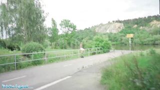 Public Agent Redhead Ariela Donovan Sucks Cock For Cash