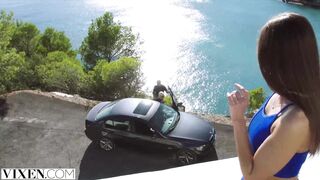 Vixen College Girl Sybil Stays With A Married Couple Abroad