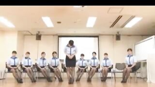 The Hard Training Of The Japanese Stewardesses