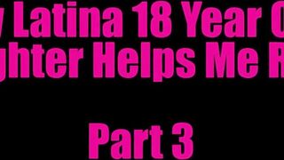 Latina Teen Stepdaughter Helps Me Relax Series