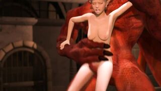 Demon Monster Ravages Hentai Pussy - Hentaiflex.com