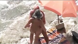 Amateur Strapon On The Beach 2