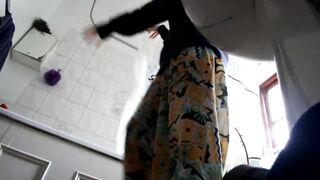 Young Sister Naked Shaved Pussy Shower Voyeur Hidden Cam Spying