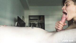 Complete Stranger Cums In Girlfriends Mouth