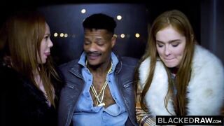 Blackedraw Two Beauties Fuck Giant Bbc On Bus!