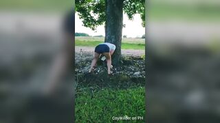 Coywilder- Outdoor Front Yard Blowjob With Cumshot Facial