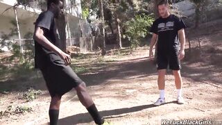 Black Slut Wife Jezabel Feels The Power Of White Dick In Her