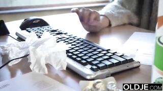 Young Old Porn Martha Gives Grandpa A Sloppy Blowjob