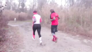 Cali Kush Big Booty Gets Bang Outdoors While Running