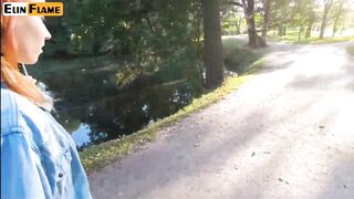 Cute Teen Swallows Hot Cum - Public Blowjob On Ferris Wheel By Elin Flame