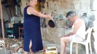 Bbw Italian Grandma Calls Grandpa To Fuck