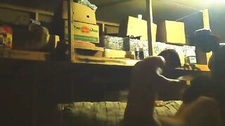 Two Bros Bang Girl In Garage