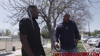 Flawless Teen Sable Jones Takes On 2 Bbc's In Her First 3som