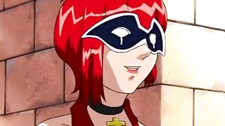 Hentai Lesbian With Black Strap On Penetratio