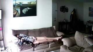 Girl Fingering & Masturbating To Orgasm Through Panties