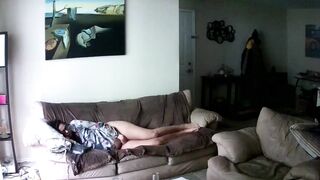 Girl Fingering & Masturbating To Orgasm Through Panties