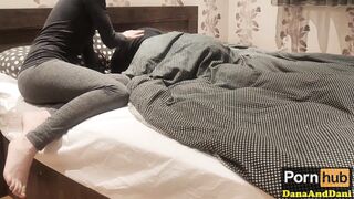 Stepsister Makes A Piss Surprise In Bed! She's Squirting And Gets Creampie!