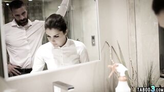 Wealthy Man Intimidates His Maid Into Nude Cleaning