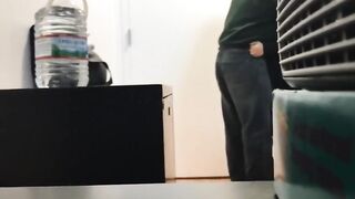 Coworker Sucks Every Drop Out Of Him