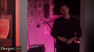 Deeper Nina Explores Pleasure And Pain With Tattoo Artist