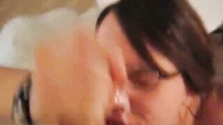 Hot Babe Cummed On Glasses