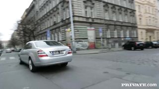 Cute Schoolgirl Alexis Gets Her Pussy Licked In Her Mercedes S63 Amg Sedan