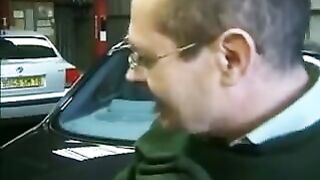 Horny French Girl With Two Older Men