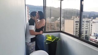 I Am Fucked In Front Of All My Neighbors On The Balcony