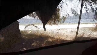 Good Fuck In Camper Tent At A Sea Side Camping
