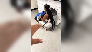Face Fucked My Noisy Neighbors Babymom In The Laundry Room