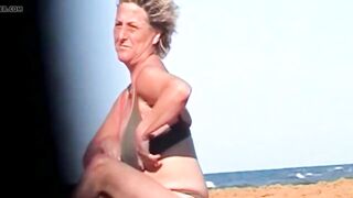 Spy Beach Mature Gilf Saggy Granny Special Wet Pussy