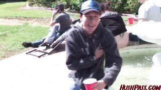 College Sisters Take All Cocks At A Frat Party