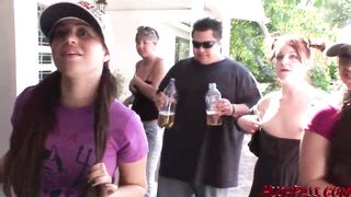 College Sisters Take All Cocks At A Frat Party