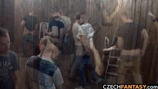 Huge Tits For Amateurs In Glory Hole Room