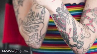 Pretty And Raw - Hot Inked Purple Hair Teen Wants Rough Sex