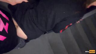We Fucked In The Stairwell While Parents Are At Home - Cum In Panties And Put Them On - Pov 4k