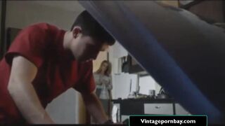 Stepson Cant Resist Himself To Fuck Stepmom After His Father