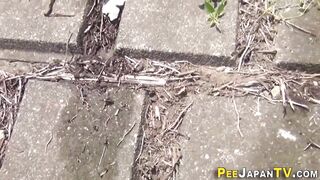 Japanese Students Peeing