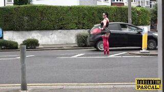 Bound Chubby Britt Toyed While Fucked By Dom