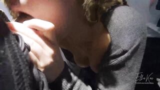 (very Risky) Real Public Sex And Blowjob In Ikea, Cum In Mouth - Ellakai