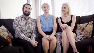 Stepdaughter Gets Punished By Daddy And New Mommy.