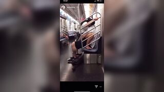 Real Newyork Freaks Fuck On Train @nevaskimp On Ig!