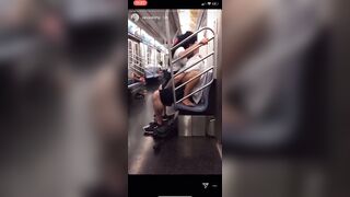 Real Newyork Freaks Fuck On Train @nevaskimp On Ig!