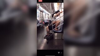 Real Newyork Freaks Fuck On Train @nevaskimp On Ig!
