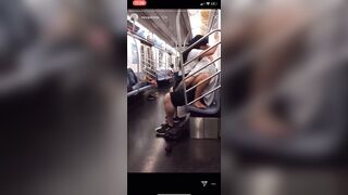 Real Newyork Freaks Fuck On Train @nevaskimp On Ig!
