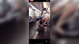 Real Newyork Freaks Fuck On Train @nevaskimp On Ig!