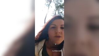 Stranger Blowjob In Public Park With Cum Walk