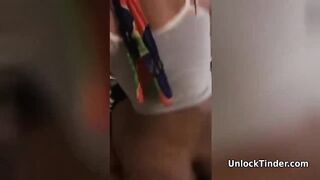 Hot Ebony Teen Ass Riding Cock Until She Cums