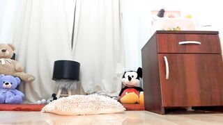 Squirt 3 Times On Floor ,anal, Dildo And Tease. Bouncy Big Natural Tits