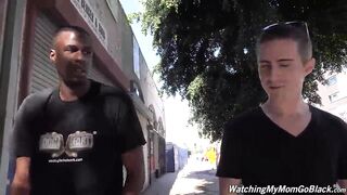 Gorgeous Mother Fucks Young Black In Front Of Not Her Son